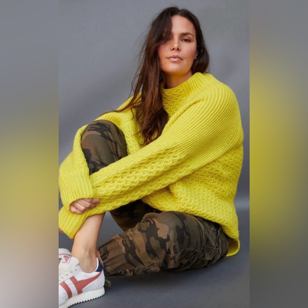 Anthropologie Bia Mock Tunic Sweater